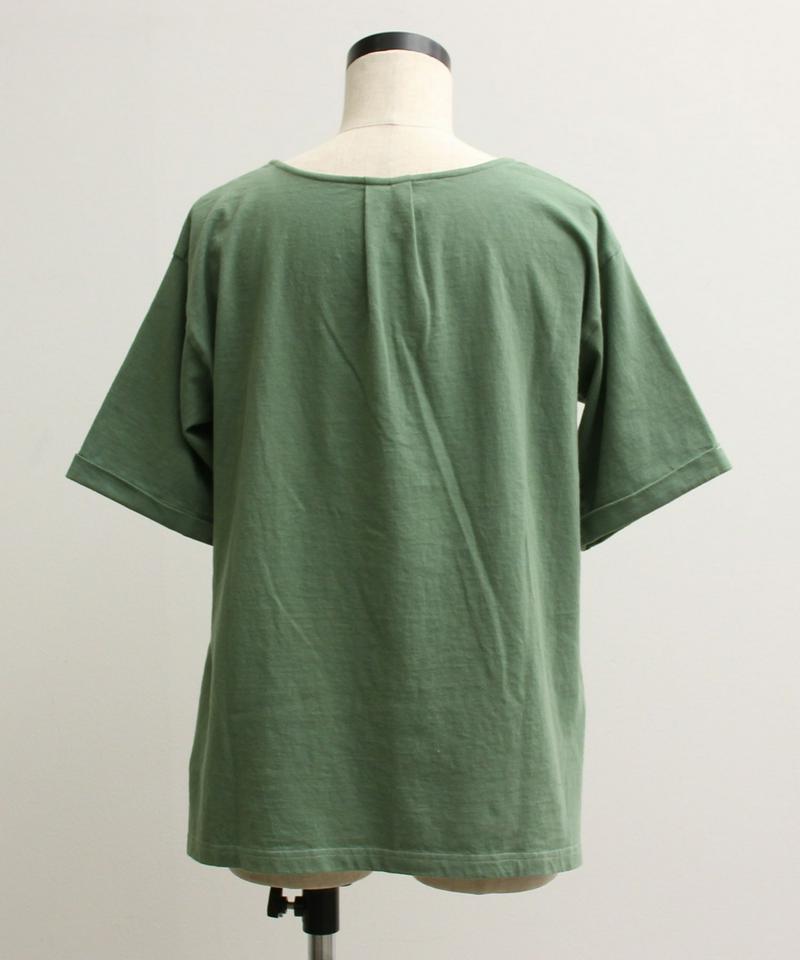 ●mat　20/－天竺　スキッパー衿プルオーバー（mat quotidien）