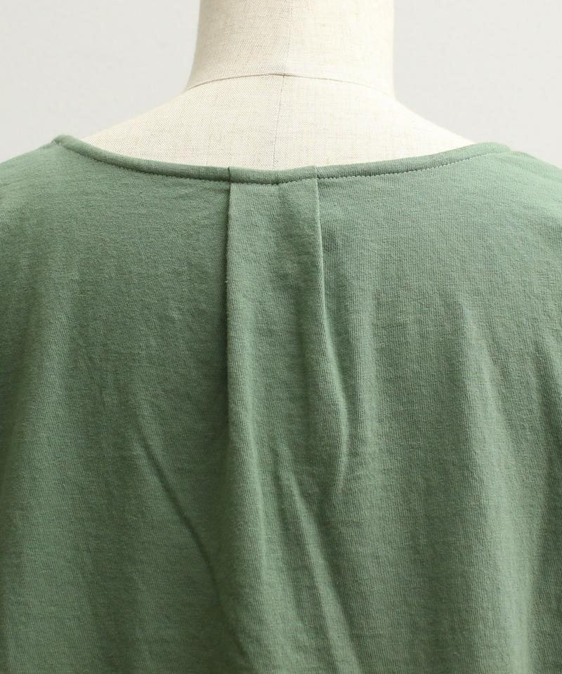 ●mat　20/－天竺　スキッパー衿プルオーバー（mat quotidien）
