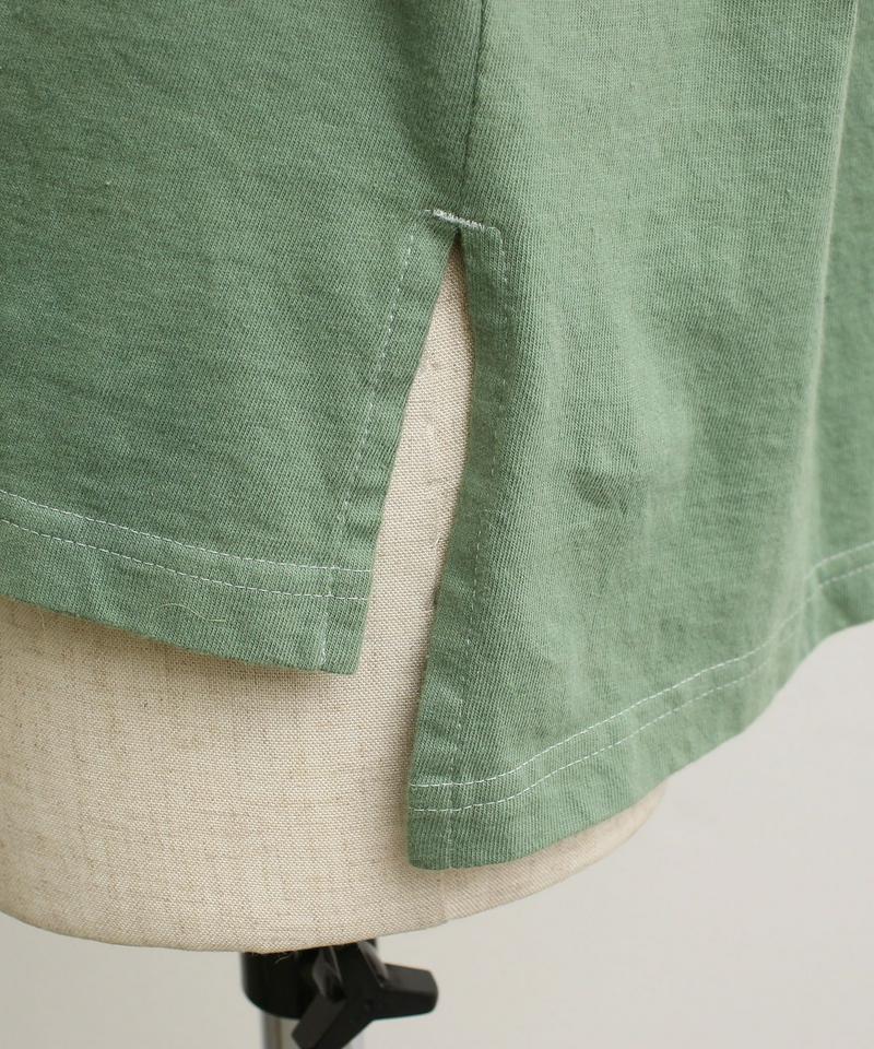●mat　20/－天竺　スキッパー衿プルオーバー（mat quotidien）