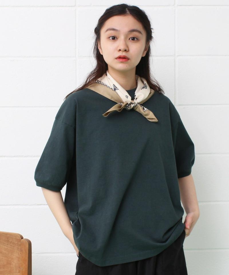 mat　USAコットン18/-天竺製品染め リブプルオーバー（mat quotidien）