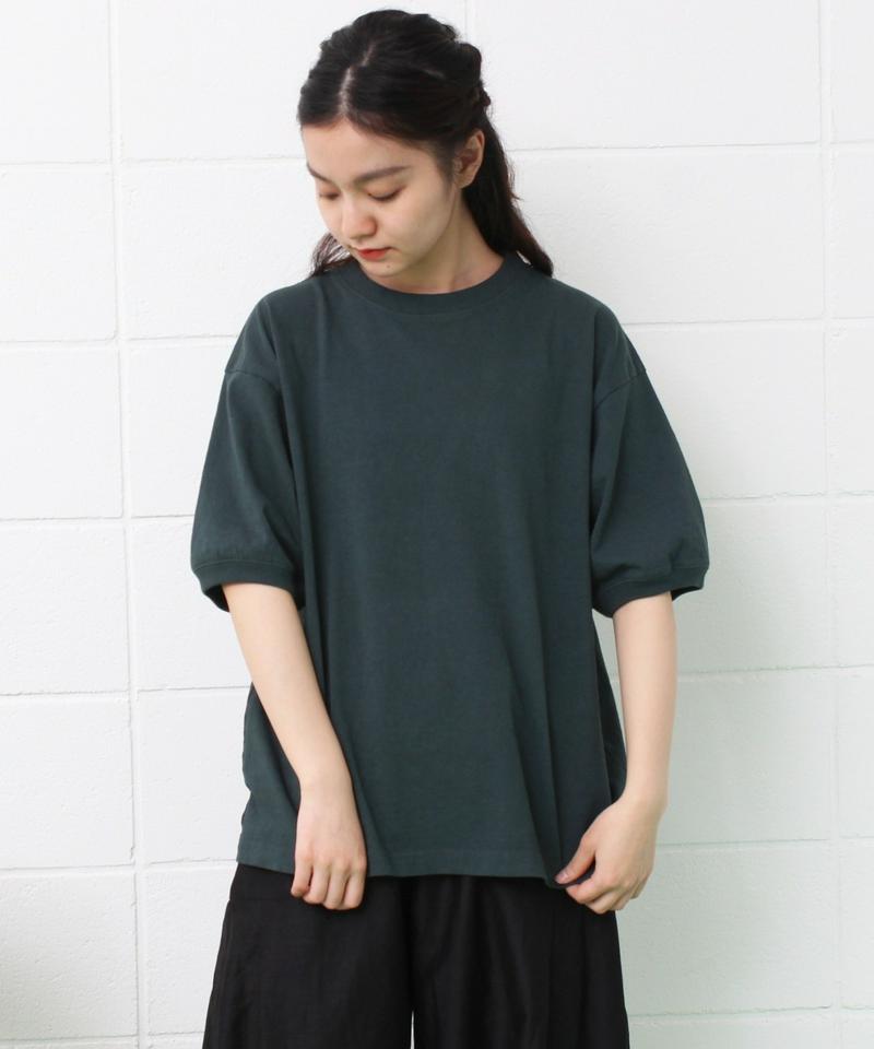 mat　USAコットン18/-天竺製品染め リブプルオーバー（mat quotidien）