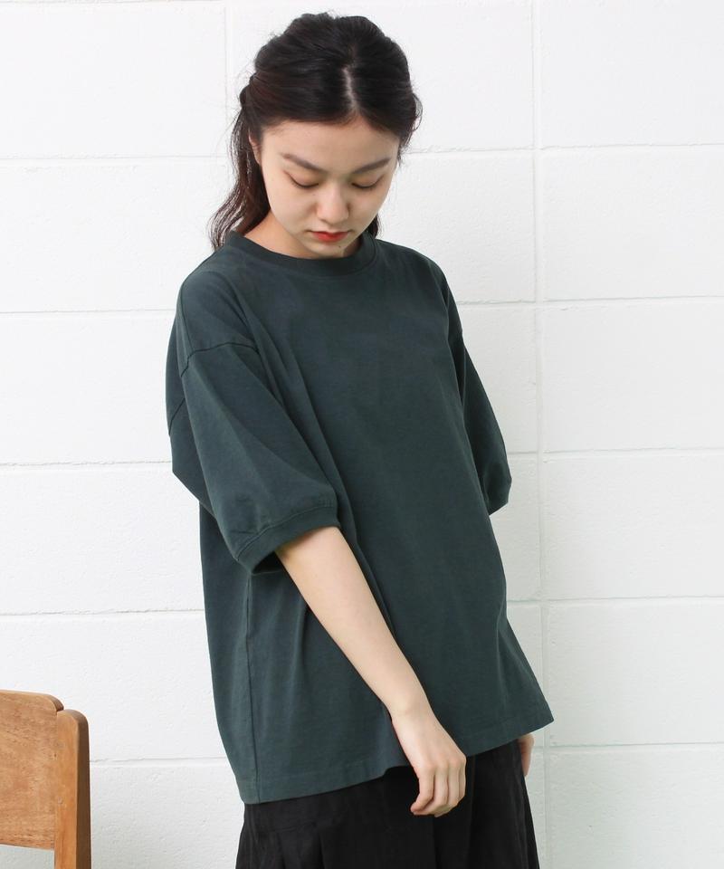 mat　USAコットン18/-天竺製品染め リブプルオーバー（mat quotidien）
