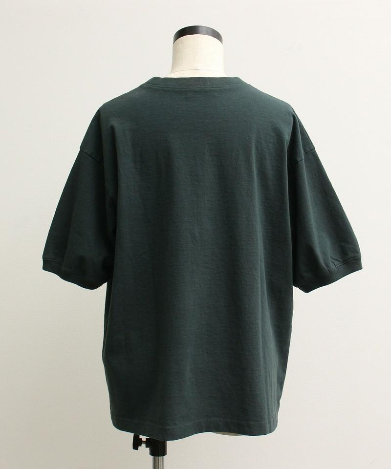 mat　USAコットン18/-天竺製品染め リブプルオーバー（mat quotidien）