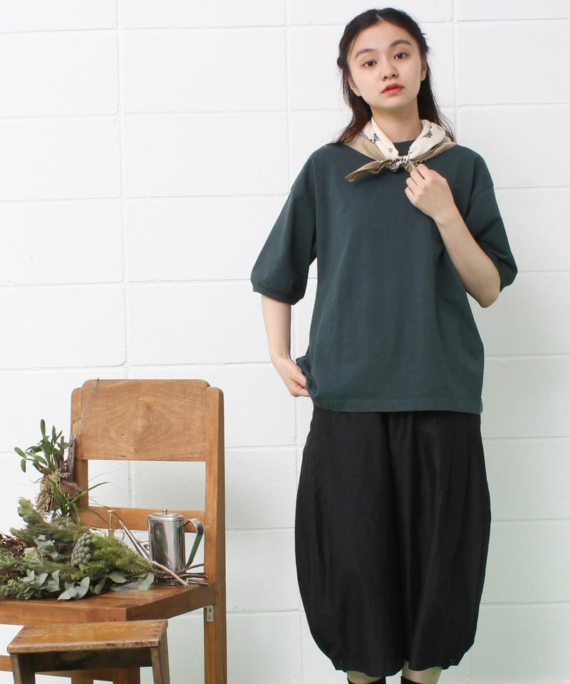 mat　USAコットン18/-天竺製品染め リブプルオーバー（mat quotidien）