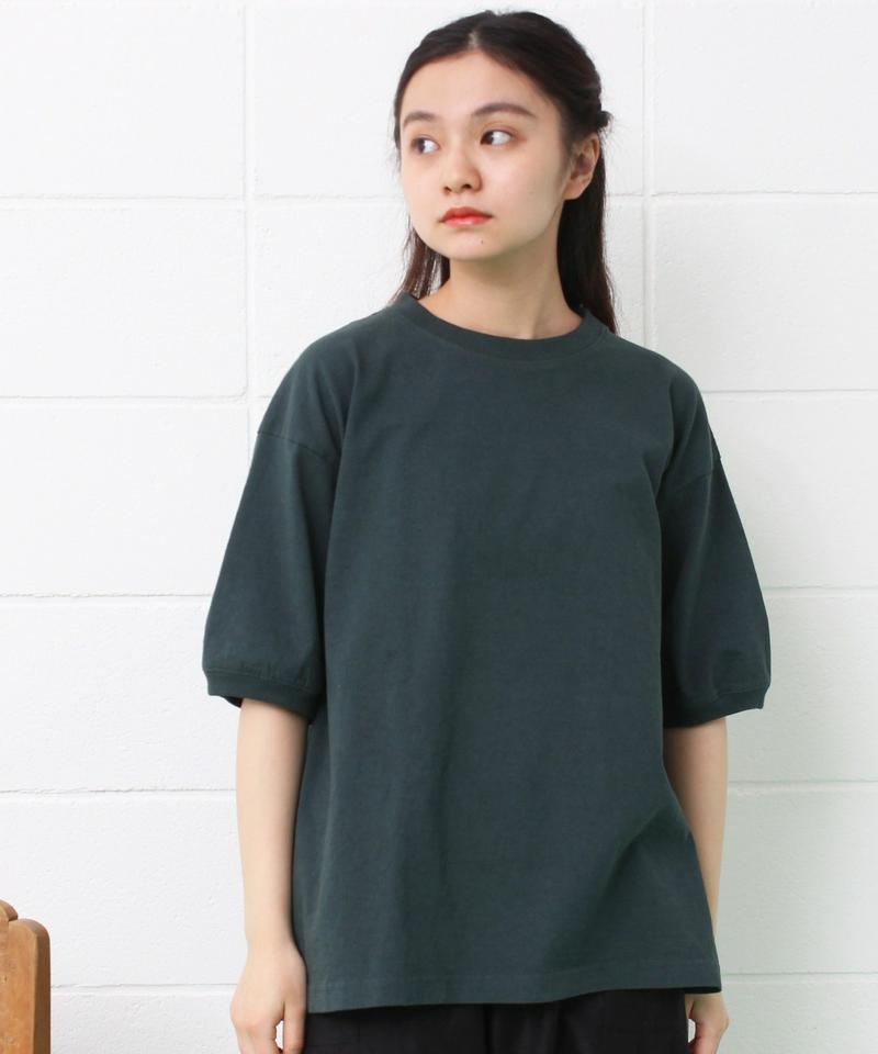 mat　USAコットン18/-天竺製品染め リブプルオーバー（mat quotidien）