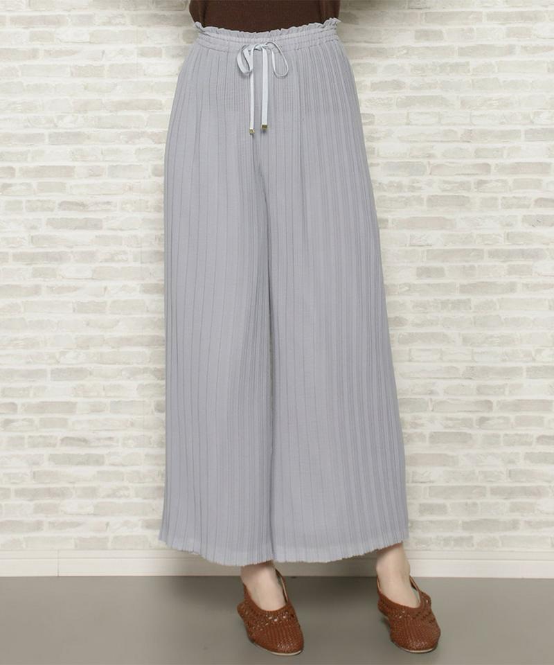 シフォンプリーツパンツ