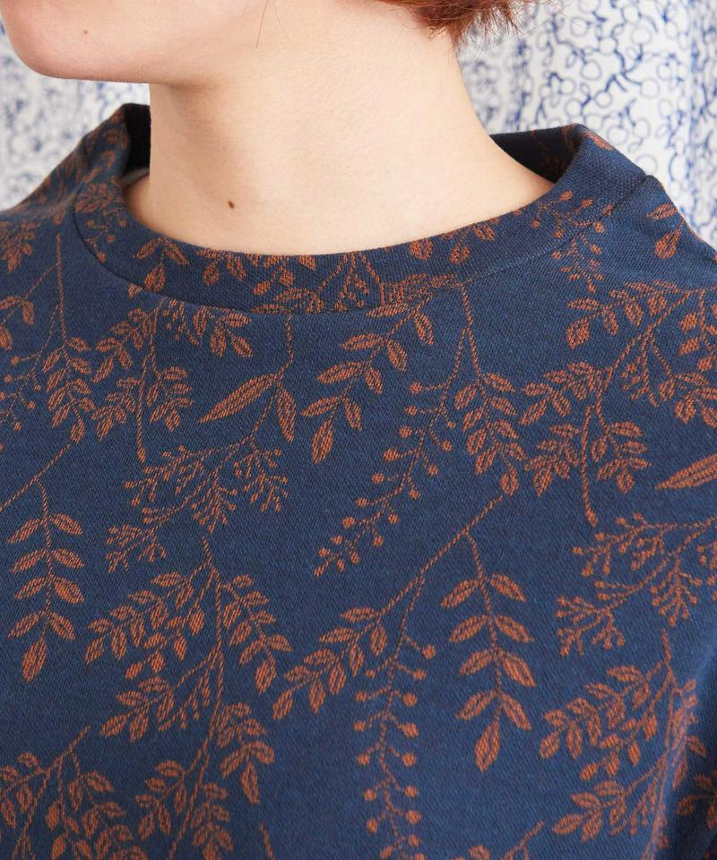 山の植物ジャガード　　半袖Ｔシャツ（Lene non finito）