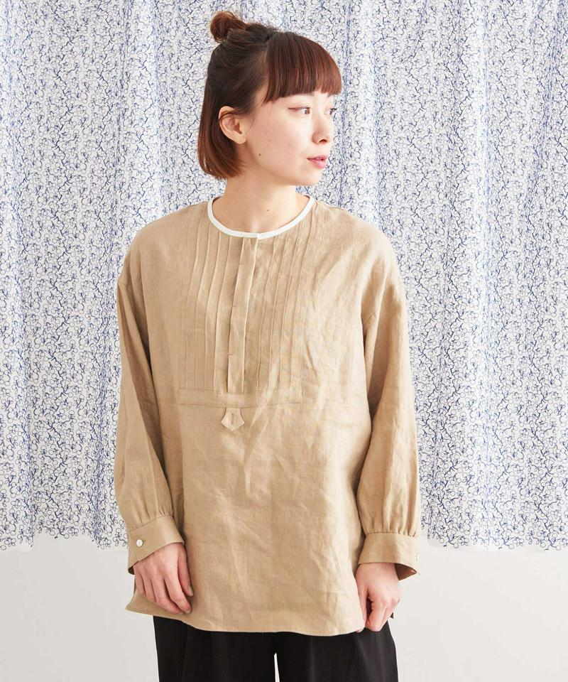 JAPANLINEN　ピンタックブラウス（Lene non finito）