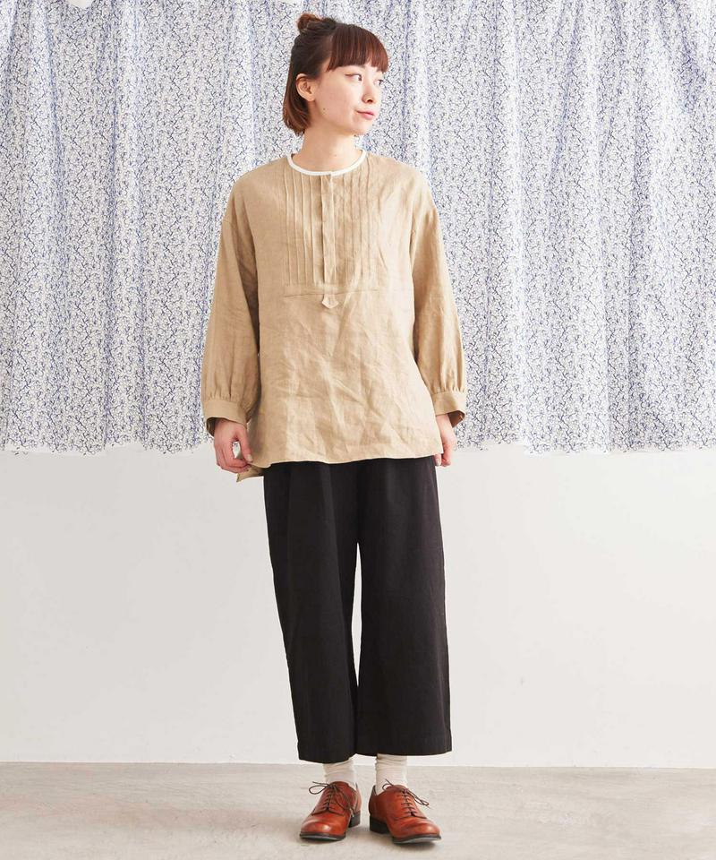 JAPANLINEN　ピンタックブラウス（Lene non finito）