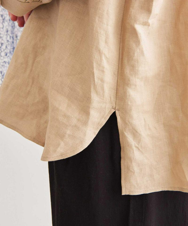 JAPANLINEN　ピンタックブラウス（Lene non finito）