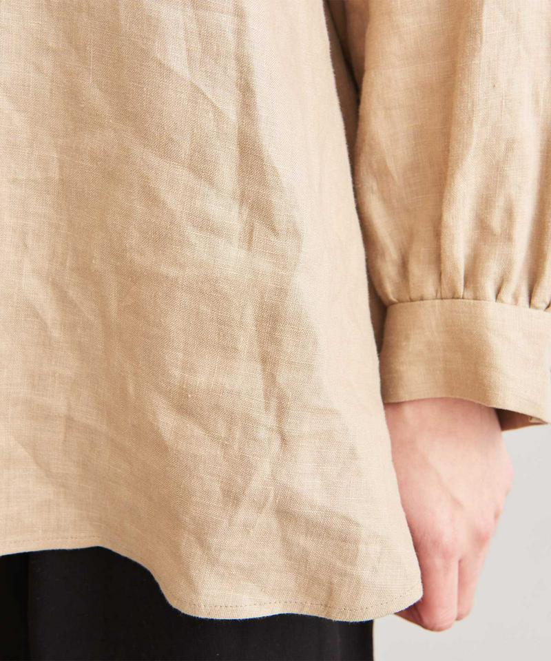 JAPANLINEN　ピンタックブラウス（Lene non finito）