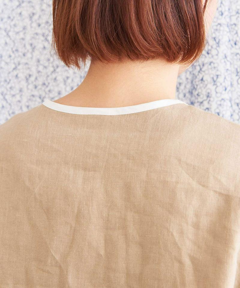 JAPANLINEN　ピンタックブラウス（Lene non finito）