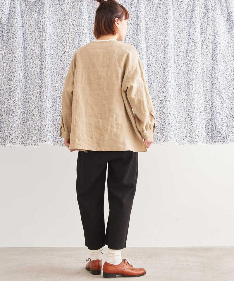 JAPANLINEN　ピンタックブラウス（Lene non finito）