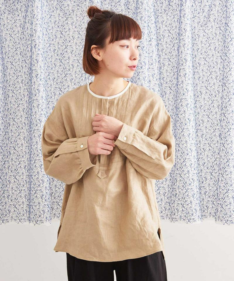 JAPANLINEN　ピンタックブラウス（Lene non finito）