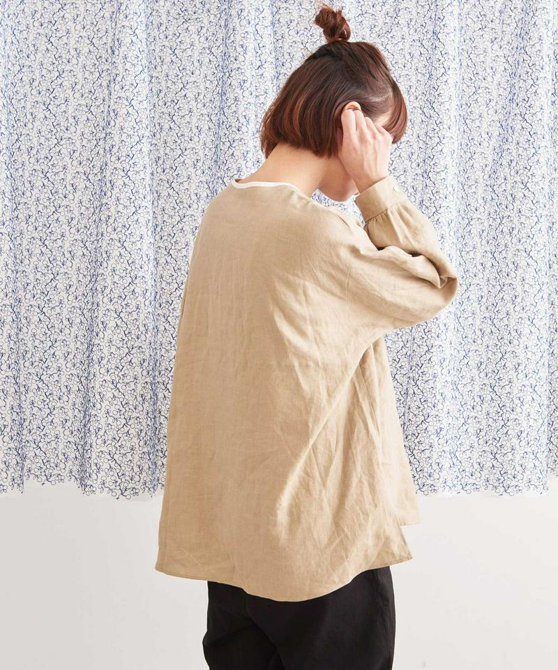 JAPANLINEN　ピンタックブラウス（Lene non finito）