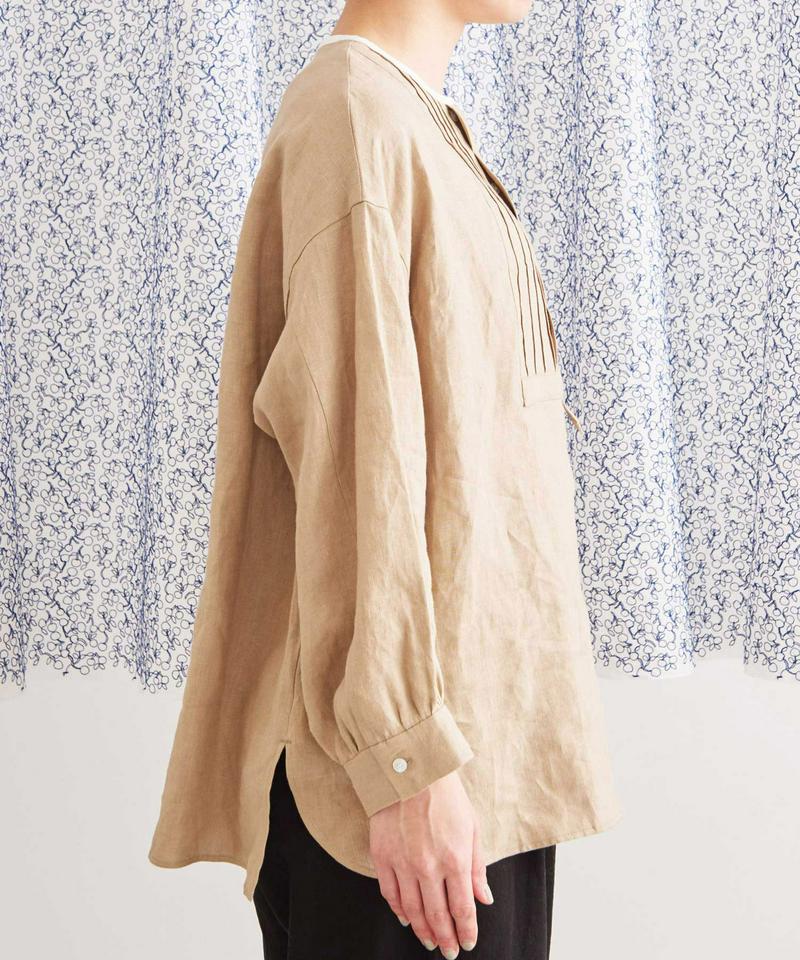 JAPANLINEN　ピンタックブラウス（Lene non finito）