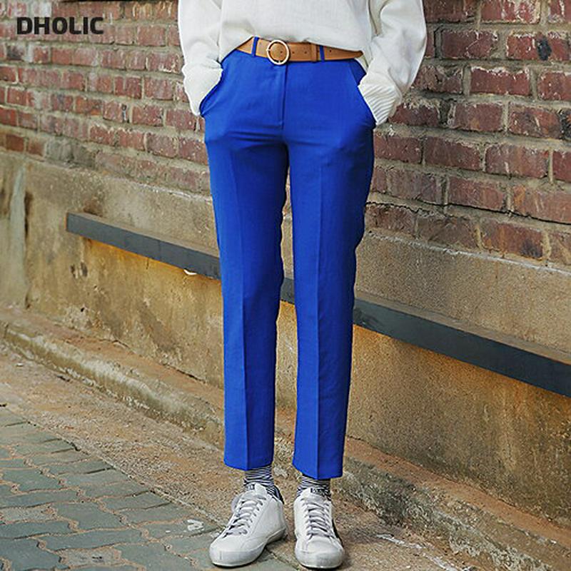 S/Sベーシックスリムスラックスパンツ・全2色 t46145 レディース【pt】【スラックス ロングパンツ ロング パンツ ズボ