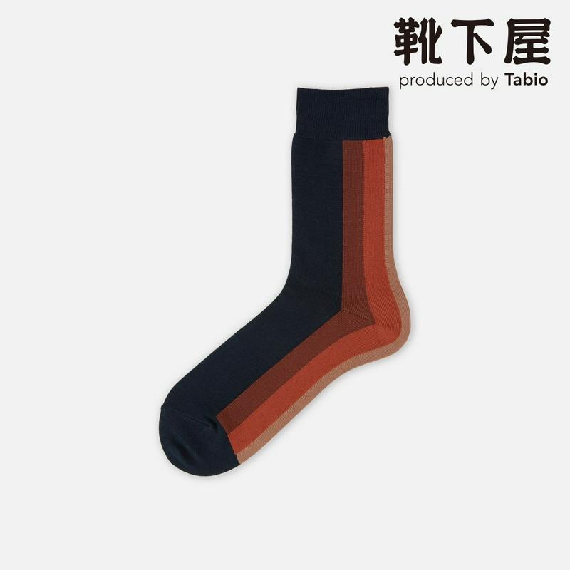 【全品送料無料★〜12/26 23:59迄】【あす楽】【Tabio MEN】 メンズ バックストライプソックス / 靴下屋 靴下 タビオ くつ下 メンズ 日本製 2112ka