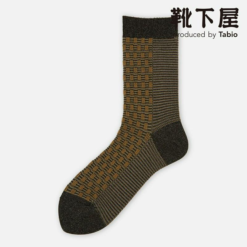 【あす楽】【Tabio】 シャンブレー風JQロークルー / 靴下屋 靴下 タビオ くつ下 レディース 日本製