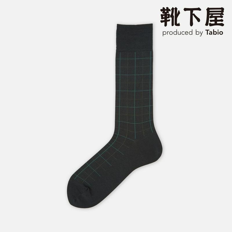 【全品送料無料★〜12/26 23:59迄】【あす楽】【Tabio MEN】 メンズ ウィンドペインレギュラー丈ソックス / 靴下屋 靴下 タビオ くつ下 メンズ 日本製 2112ka