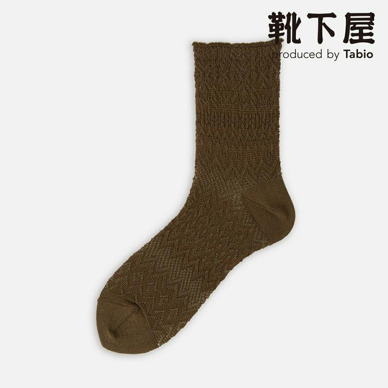 【全品送料無料★〜9/11 23:59迄】【あす楽】【靴下屋】 クロッシェ風ソックス / 靴下 タビオ Tabio くつ下 レディース 日本製 2109sl