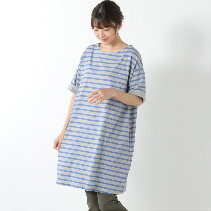 ゆったり着心地の良い５分袖チュニックＴシャツ