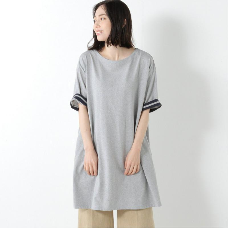 ゆったり着心地の良い５分袖チュニックＴシャツ