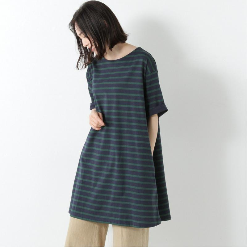 ゆったり着心地の良い５分袖チュニックＴシャツ