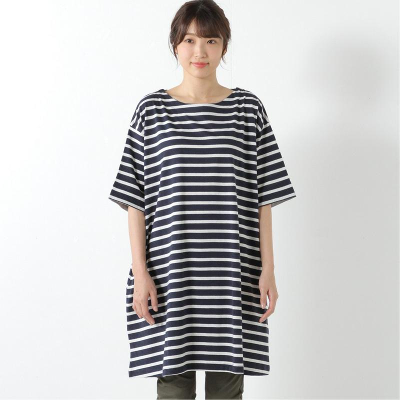 ゆったり着心地の良い５分袖チュニックＴシャツ
