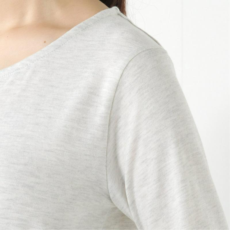 袖カフス使い６分袖Ｔシャツ【無地・ボーダー】【Ｍ～３Ｌ】