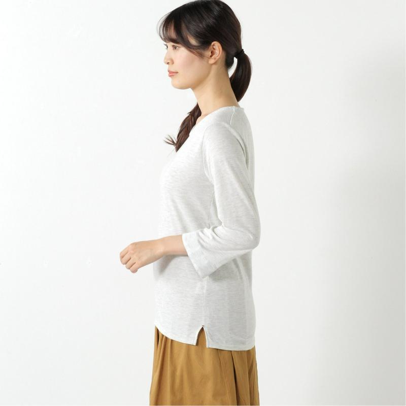 袖カフス使い６分袖Ｔシャツ【無地・ボーダー】【Ｍ～３Ｌ】