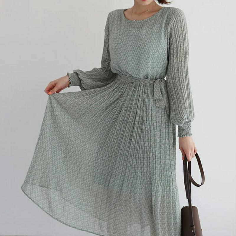 ストラップ付プリーツ小花柄ワンピース・全3色・t55111 レディース 【ops】【ワンピース ロング丈 ロング プリーツ フレ