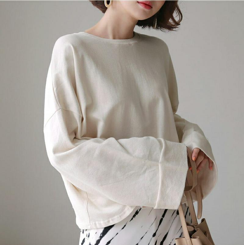 ロールアップスリーブTシャツ・全2色・t58347 レディース 【tops】【トップス Tシャツ 長袖 ワイドスリーブ ロールア