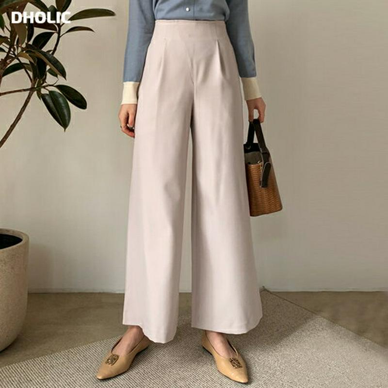 サイドジップタックパンツ・全3色・b61402 レディース【pt】【ロングパンツ パンツ ズボン ボトムス 単色 無地 シンプル