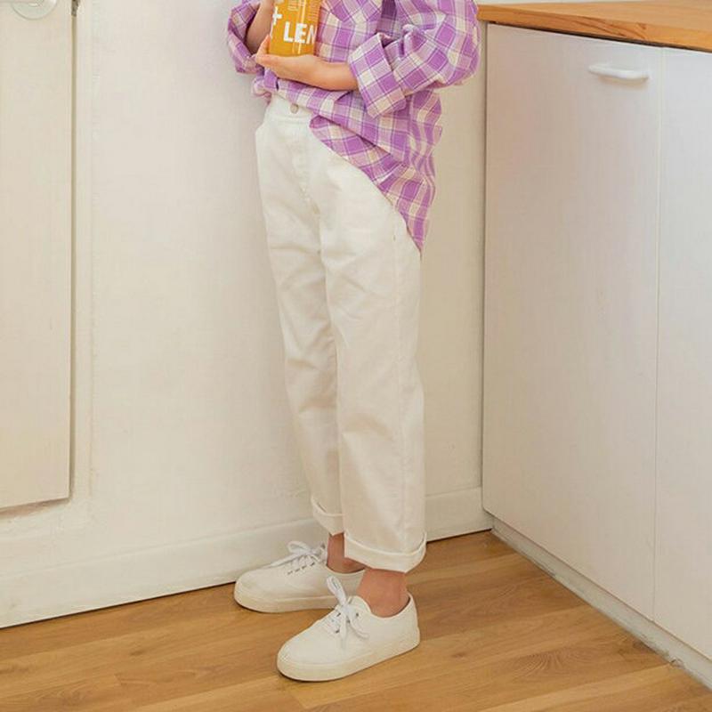 ステッチストレートパンツ・p000228 【pt】【パンツ ロングパンツ ズボン 長ズボン ストレートパンツ ストレート 単色 