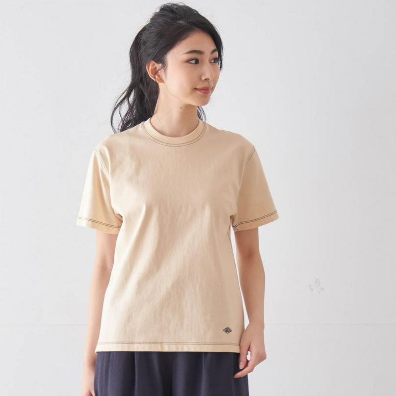 配色ステッチＴシャツ【綿１００％】（ダントン／DANTON）