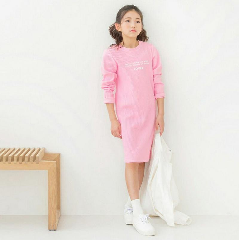 英字リブワンピース・p00003 キッズ【3~8才】【ops】【ワンピース ミディ丈 ミディワンピース ひざ丈 ロゴ ロゴワンピ