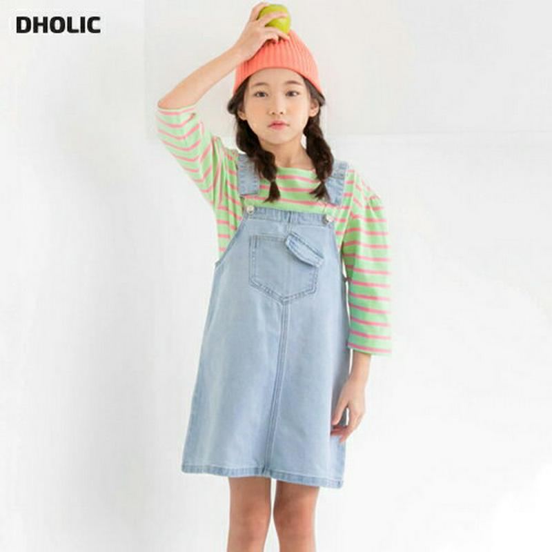 デニムサロペットワンピース・p000208 キッズ【3~8才】【ops】【ワンピース サロペット デニムサロペット レイヤード 