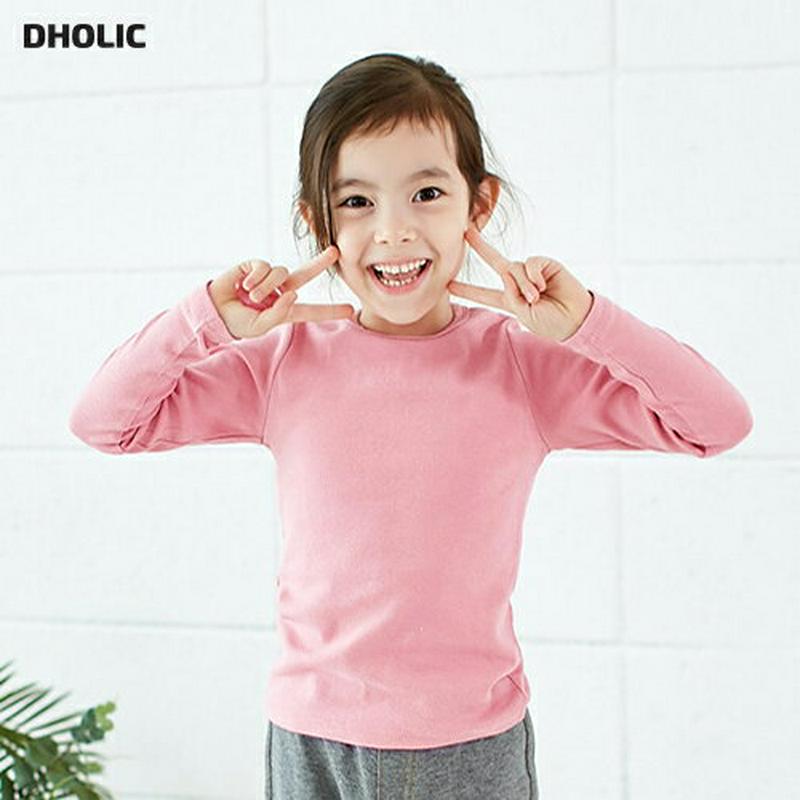 6COLORS長袖Tシャツ・p000170 キッズ【3~8才】【tops】【トップス Tシャツ 長袖 ラウンドネック 綿 コットン 無地 カジュアル シンプル ベーシック 子供服 キッズ ジュニア 子供 こども 女の子 男の子】【KIDS】
