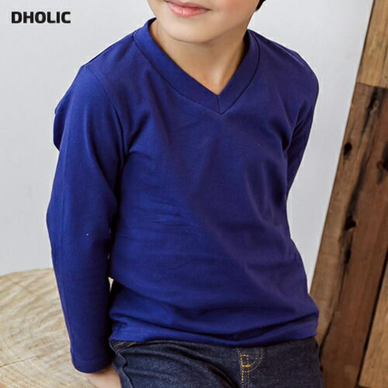 VネックTシャツ・p000200 キッズ【3~8才】【tops】【トップス Tシャツ Vネック 無地 長袖 女の子 男の子 ゆったり カジュアル キッズ 子供 こども 子供服 こども服】【KIDS】