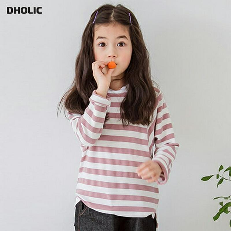 ラグランボーダーTシャツ(junior) ・p000189 キッズ【3~8才】【tops】【トップス Tシャツ 長袖 ラウンドネック ボーダー 綿 コットン カジュアル かわいい 子供服 キッズ ジュニア 子供 こども 女の子 男の子】【KIDS】