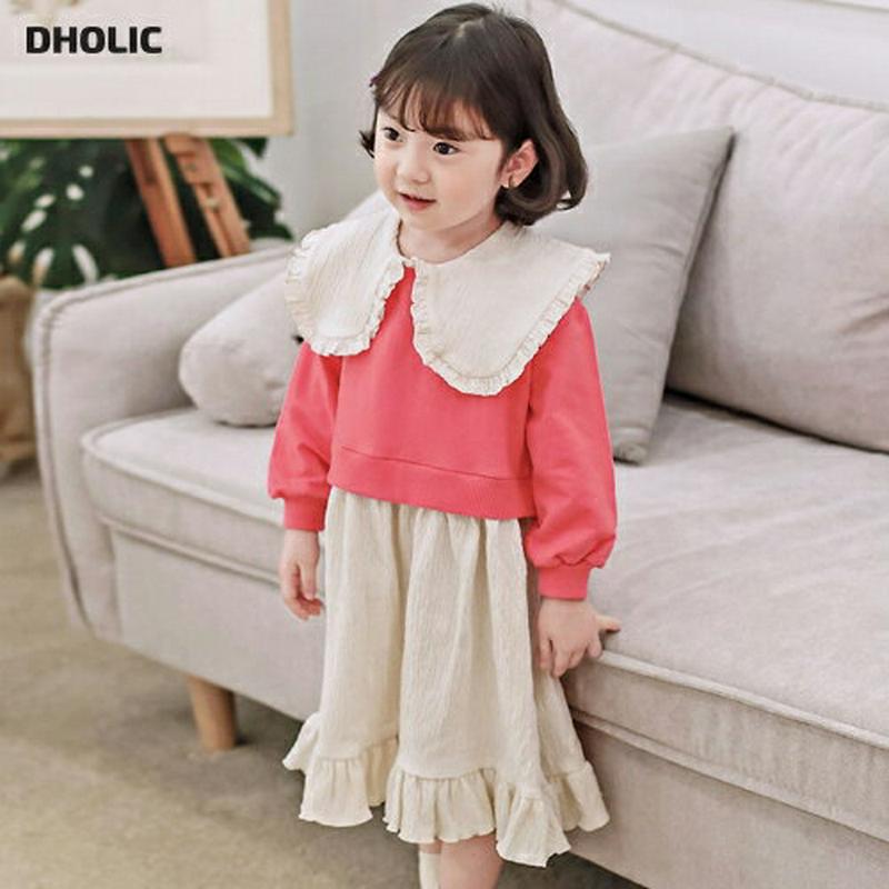 ケープワンピース・p000011 キッズ【3~8才】【ops】【ワンピース 長袖 ケープ フリル レイヤード風 綿 コットン ベビー 子供服 キッズ ジュニア 子供 こども 女の子 かわいい】【KIDS】