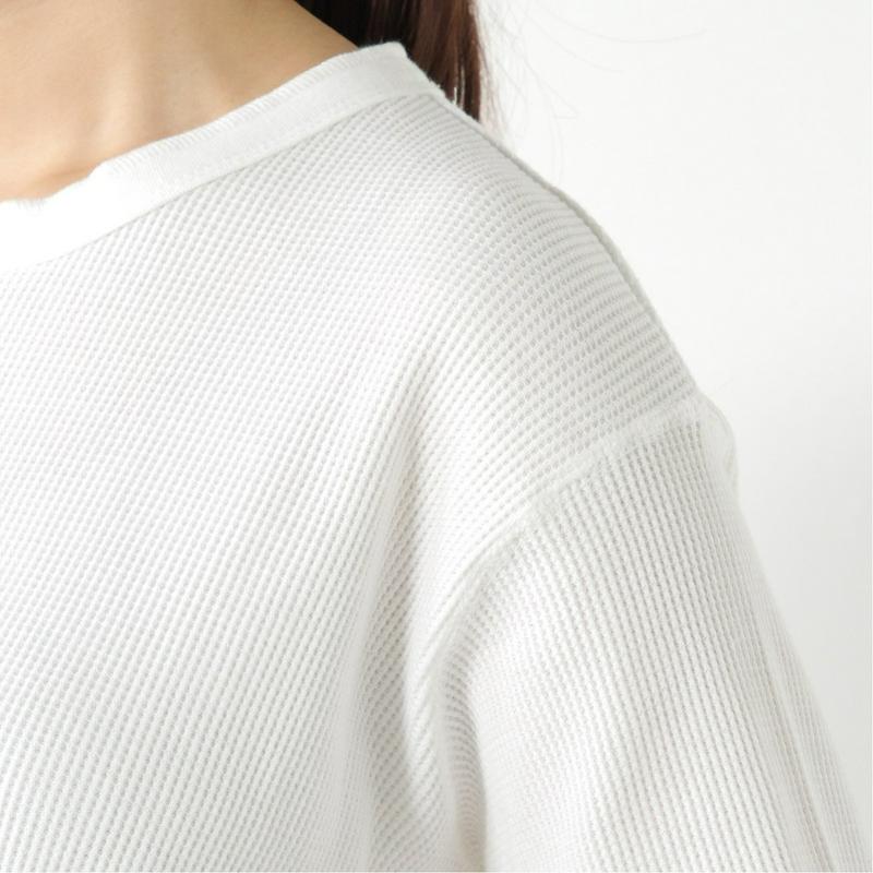ワッフル素材のヘンリーネックＴシャツ【Ｍ～５Ｌ】