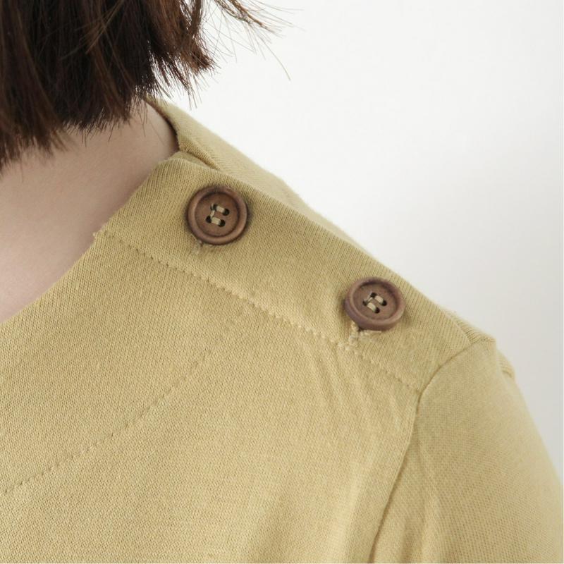袖折り返して可愛い◎７分袖チュニックＴシャツ
