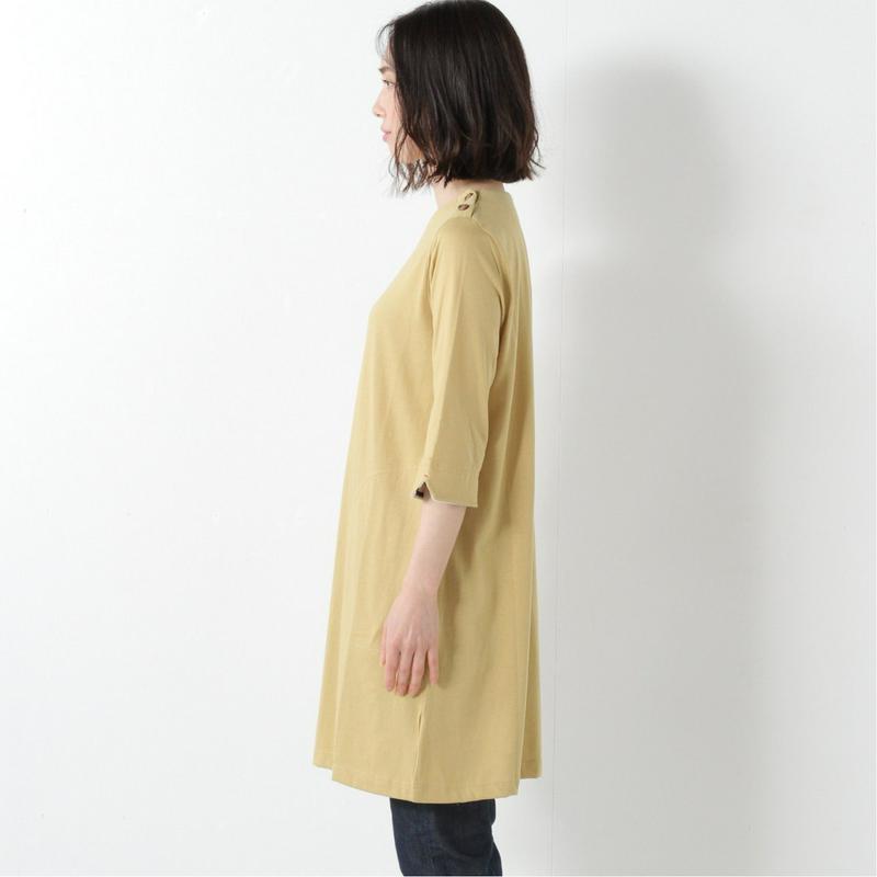 袖折り返して可愛い◎７分袖チュニックＴシャツ
