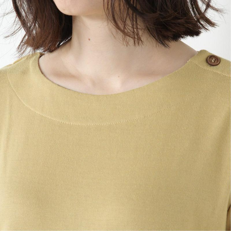 袖折り返して可愛い◎７分袖チュニックＴシャツ