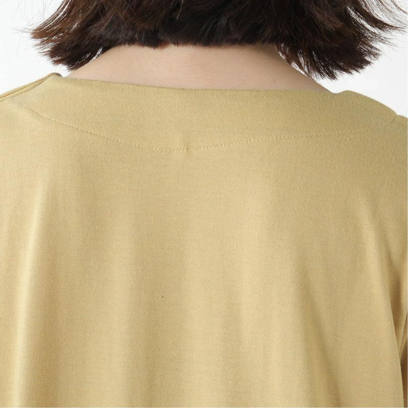 袖折り返して可愛い◎７分袖チュニックＴシャツ