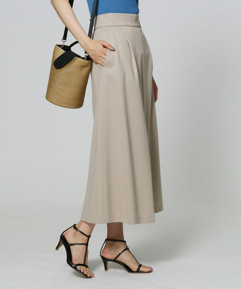 【洗える】ミラノリブワイドパンツ