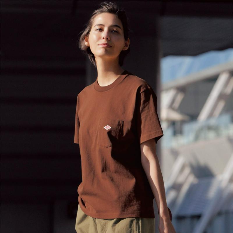クルーネックポケットＴシャツ【綿１００％】（ダントン／DANTON）