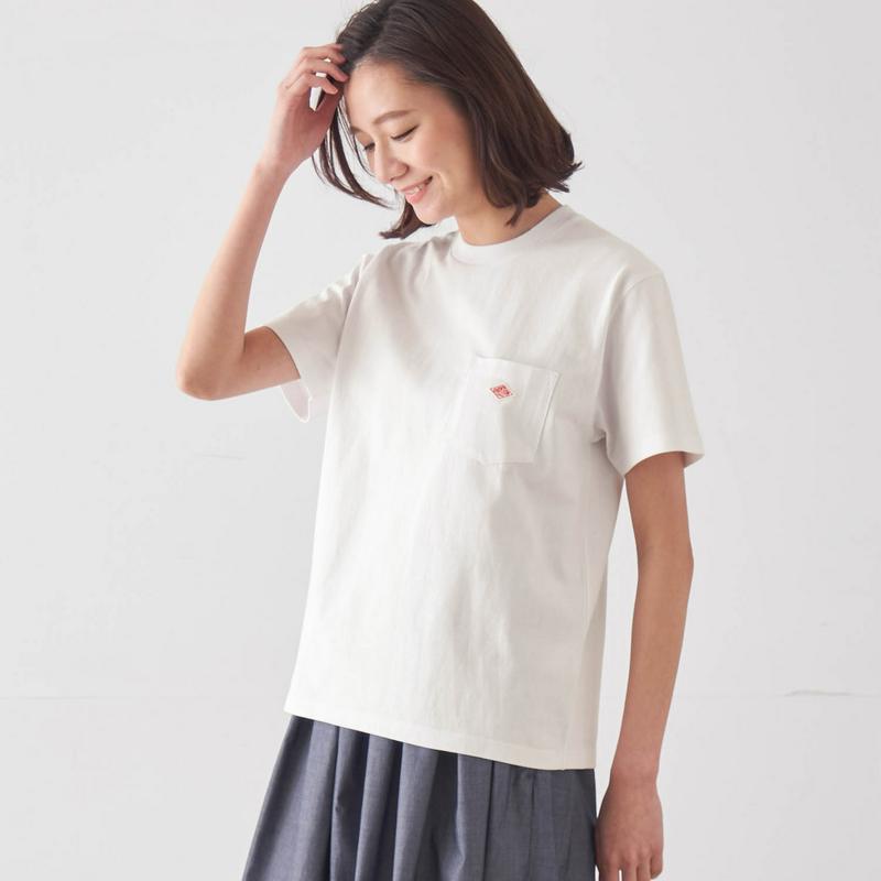 クルーネックポケットＴシャツ【綿１００％】（ダントン／DANTON）
